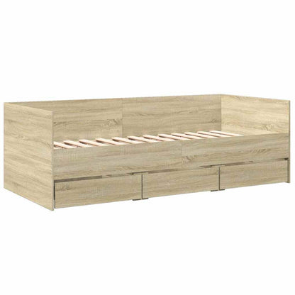 Daybed | Sonoma Oak | Engineered Wood | Small Single