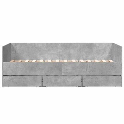 Daybed | Concrete grey | Engineered wood | Small Single