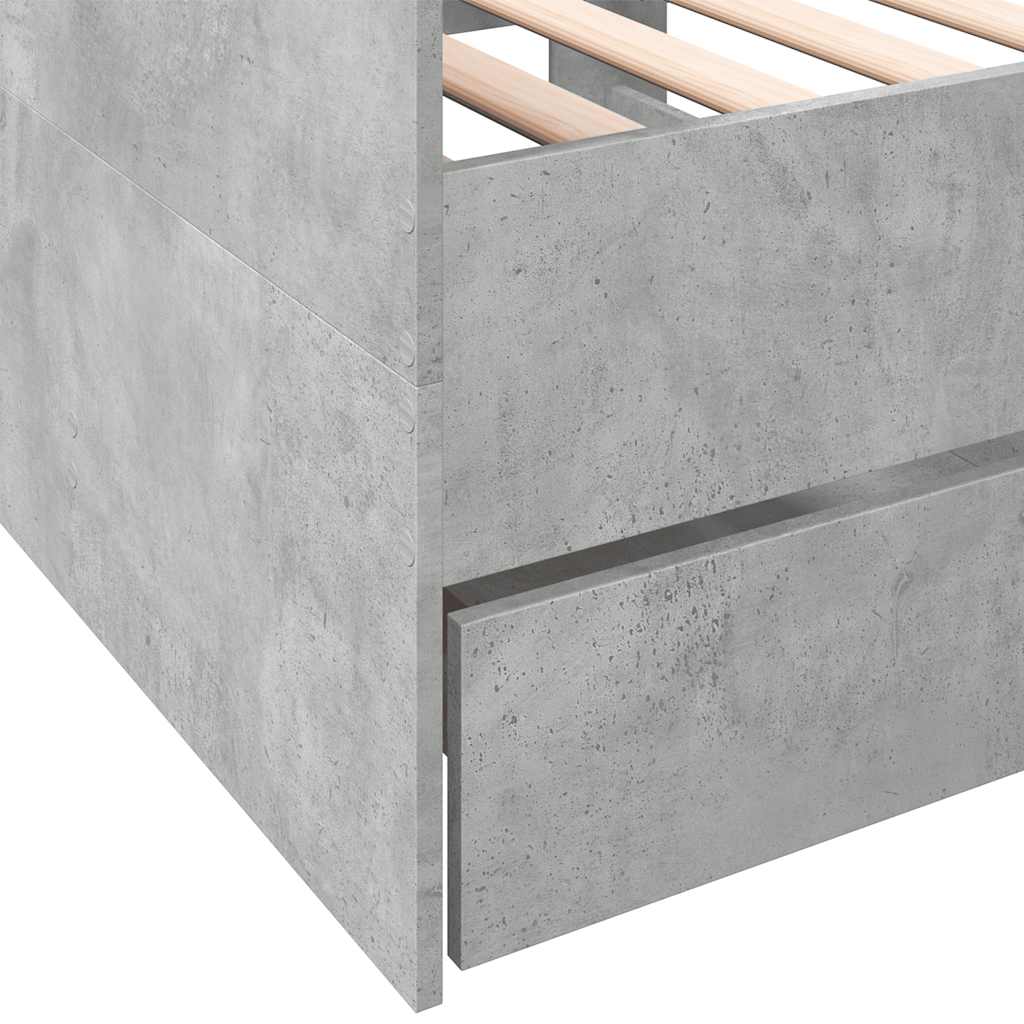 Daybed | Concrete grey | Engineered wood | Small Single