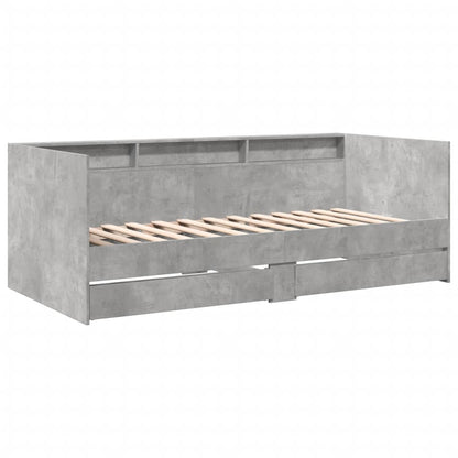 Daybed | Concrete Grey | Engineered Wood | Single | Daybed | Rectangular