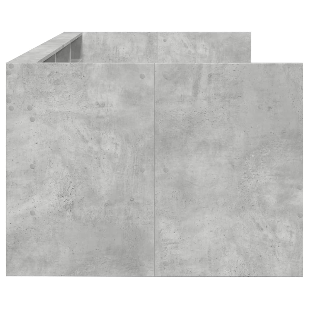Daybed | Concrete Grey | Engineered Wood | Single | Daybed | Rectangular