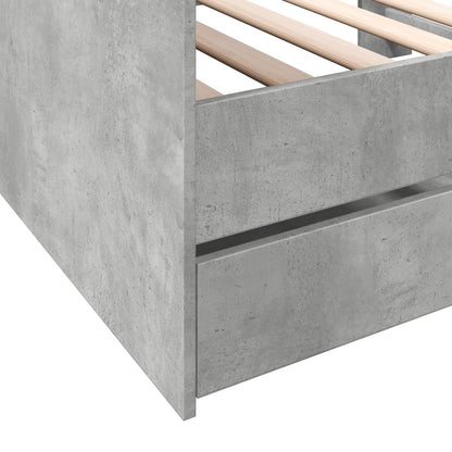 Daybed | Concrete Grey | Engineered Wood | Single | Daybed | Rectangular