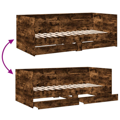 Daybed | Smoked Oak | Engineered Wood | Single