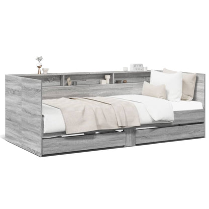 Daybed | Grey sonoma | Engineered wood | Single | Daybed | Rectangular