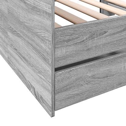 Daybed | Grey sonoma | Engineered wood | Single | Daybed | Rectangular