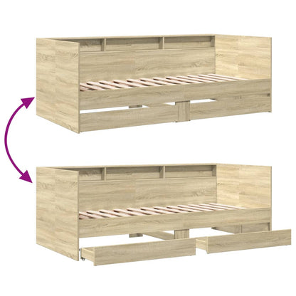 Daybed | Sonoma Oak | Engineered Wood | 90 x 200 cm