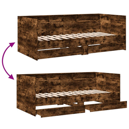 Daybed | Smoked Oak | Engineered Wood | 90x200 cm