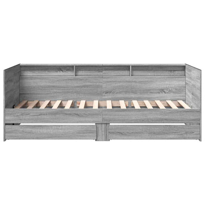 Daybed | Grey Sonoma | Engineered wood | Single | Convertible | Daybed