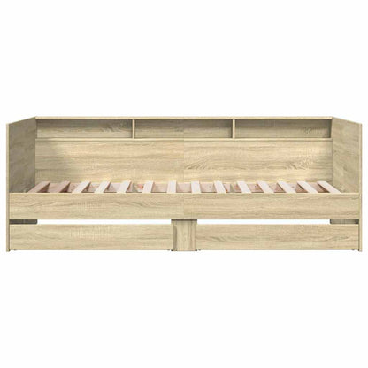 Daybed with Drawers without Mattress Sonoma Oak 90x190 cm Single