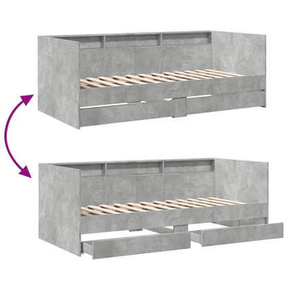 Daybed | Concrete Grey | Engineered Wood | Small Single