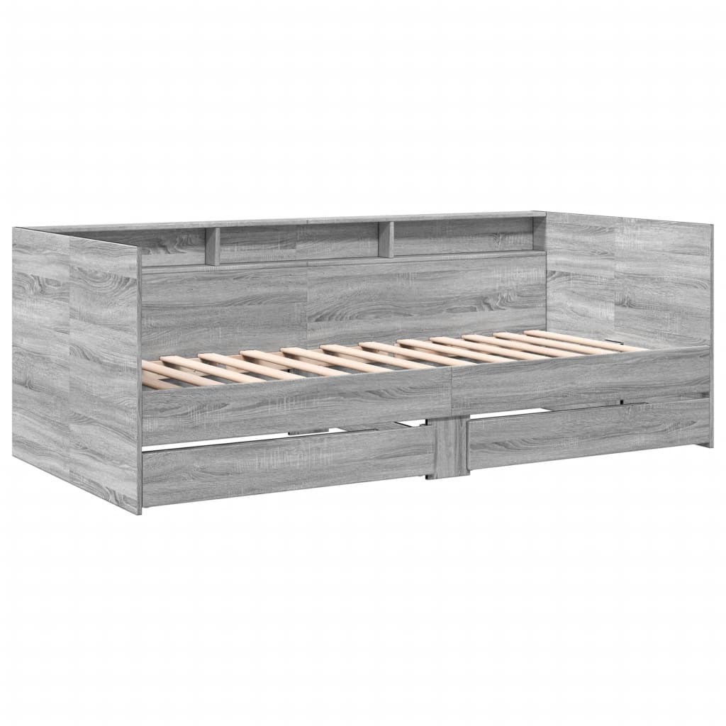 Daybed | Grey Sonoma | Engineered Wood | Small Single