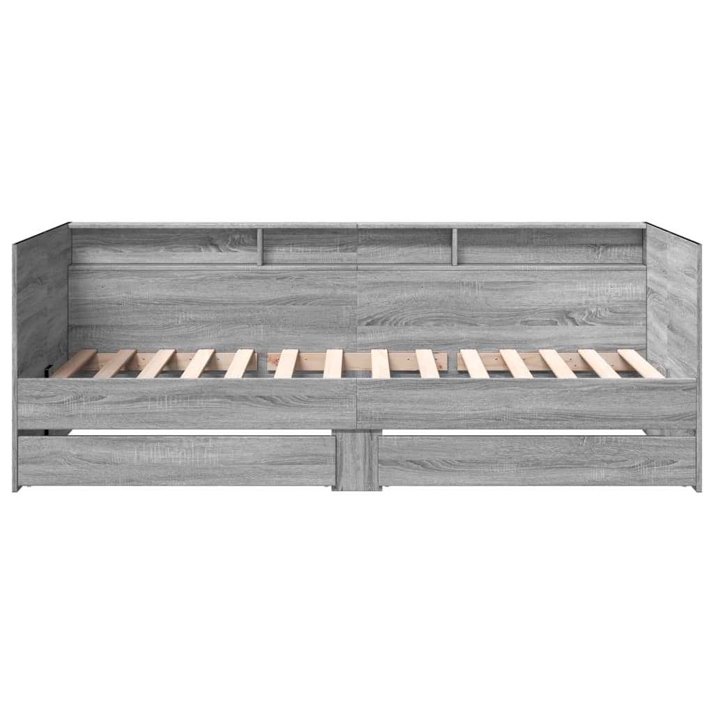 Daybed | Grey Sonoma | Engineered Wood | Small Single