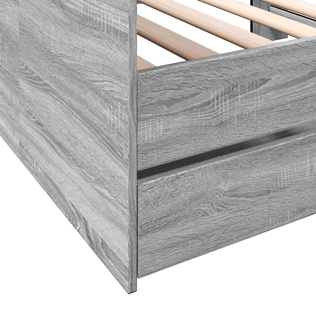Daybed | Grey Sonoma | Engineered Wood | Small Single