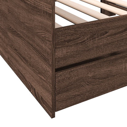 Daybed | Brown Oak | Engineered wood | Small Single