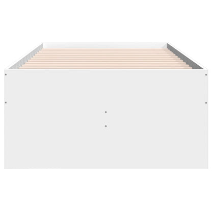 Daybed with Drawers without Mattress White 90x190 cm Single