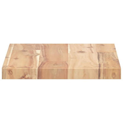 Floating Shelves 4 pcs 40x20x2 cm Untreated Solid Wood Acacia