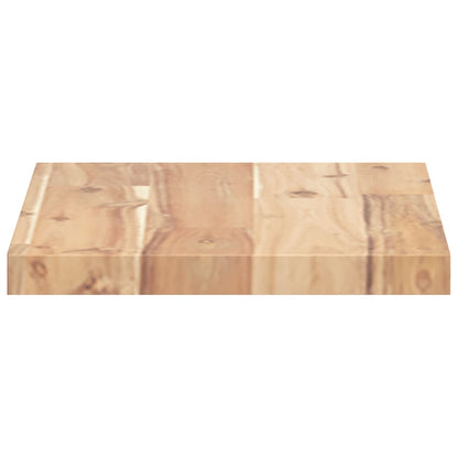 Floating Shelves 2 pcs 60x20x2 cm Untreated Solid Wood Acacia