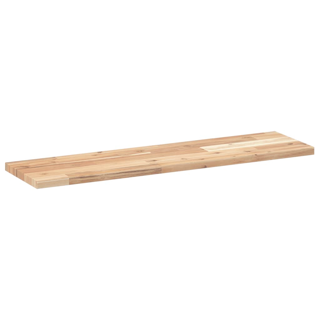 Floating Shelves 2 pcs 80x20x2 cm Untreated Solid Wood Acacia