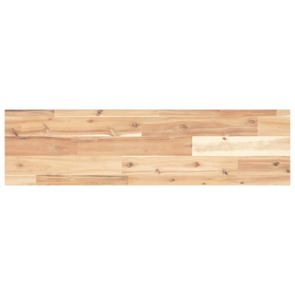 Floating Shelves 4 pcs 100x20x2 cm Untreated Solid Wood Acacia
