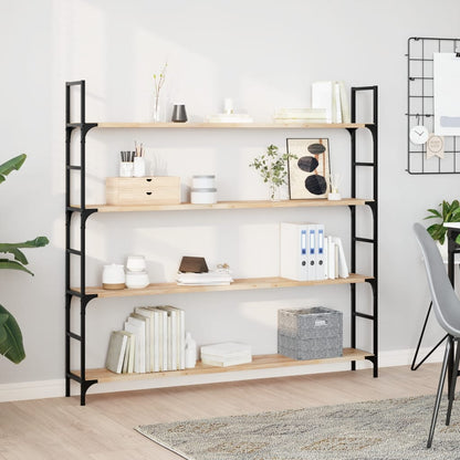 Floating Shelves 2 pcs 120x20x2 cm Untreated Solid Wood Acacia
