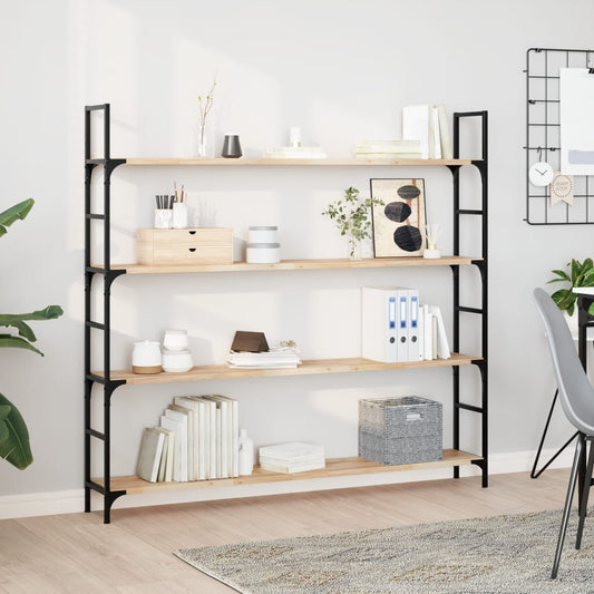 Floating Shelf 160x20x2 cm Untreated Solid Wood Acacia