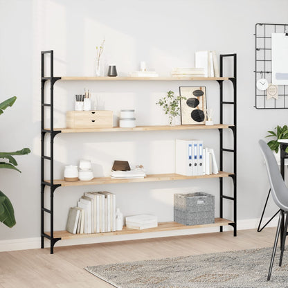 Floating Shelves 3 pcs 160x20x2 cm Untreated Solid Wood Acacia