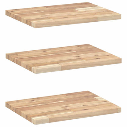 Floating Shelves 3 pcs 40x30x2 cm Untreated Solid Wood Acacia