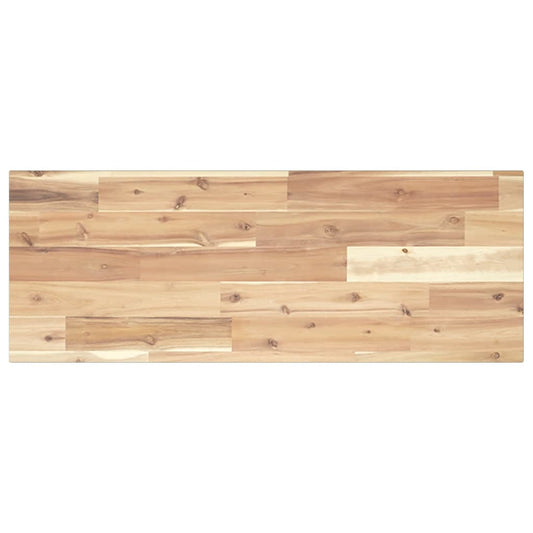 Floating Shelf 100x30x2 cm Untreated Solid Wood Acacia