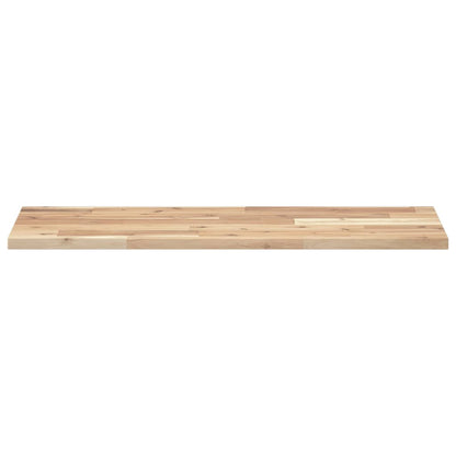 Floating Shelves 3 pcs 100x30x2 cm Untreated Solid Wood Acacia