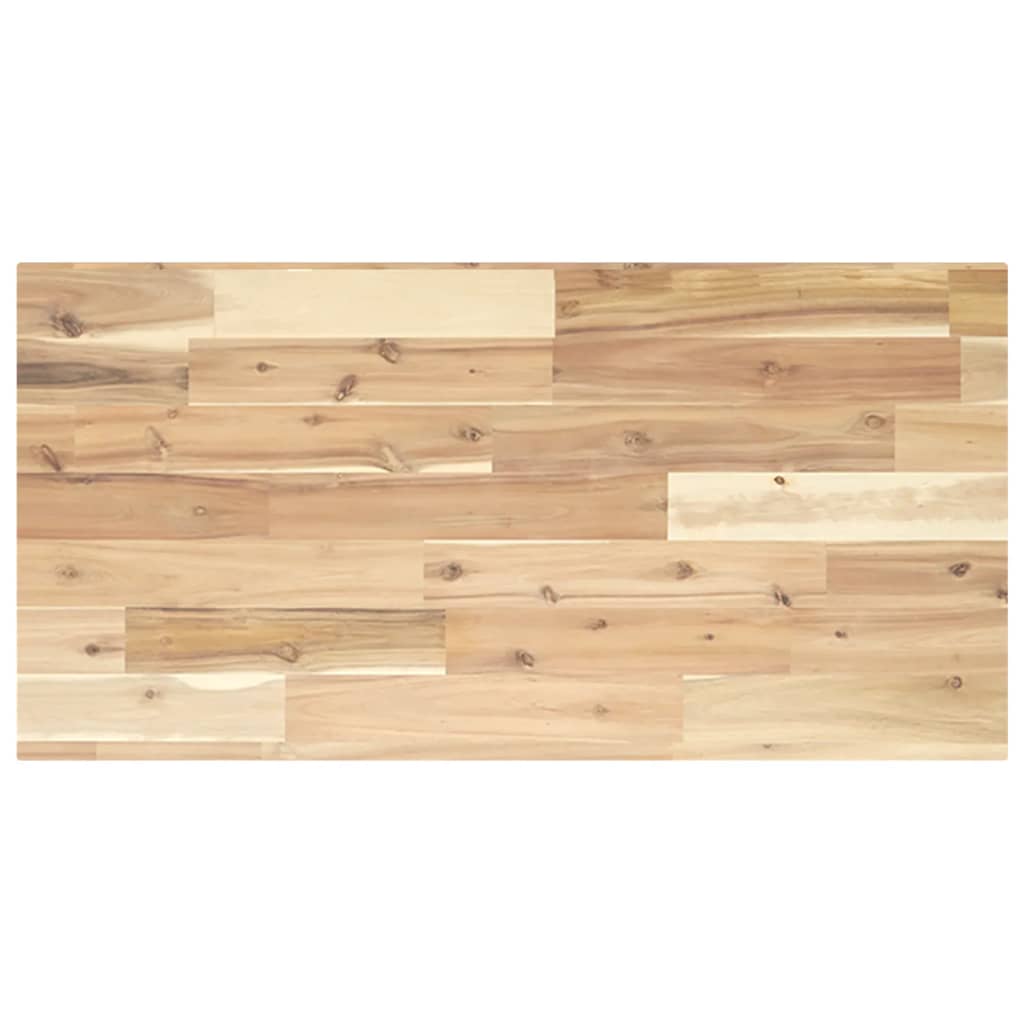 Floating Shelf 100x40x2 cm Untreated Solid Wood Acacia