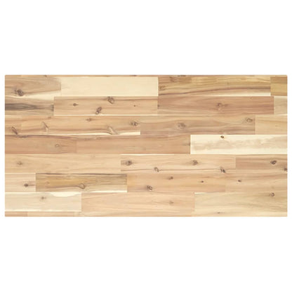 Floating Shelf 100x40x2 cm Untreated Solid Wood Acacia