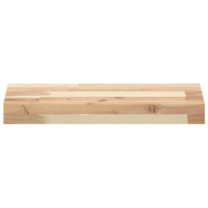 Floating Shelf 40x20x4 cm Untreated Solid Wood Acacia