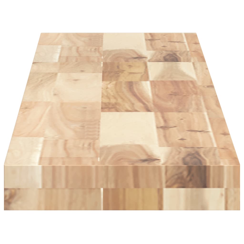 Floating Shelf 160x20x4 cm Untreated Solid Wood Acacia