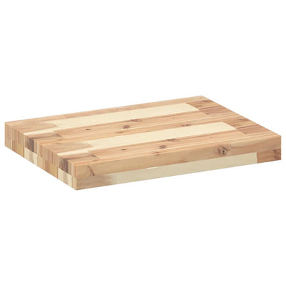 Floating Shelves 2 pcs 60x30x4 cm Untreated Solid Wood Acacia