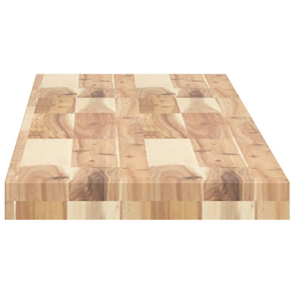 Floating Shelves 4 pcs 140x30x4 cm Untreated Solid Wood Acacia