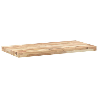 Floating Shelf 80x40x4 cm Untreated Solid Wood Acacia