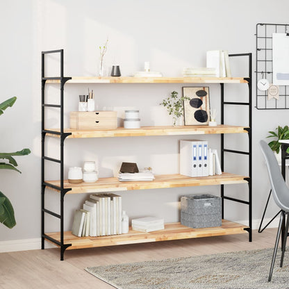 Floating Shelves 4 pcs 120x40x4 cm Untreated Solid Wood Acacia