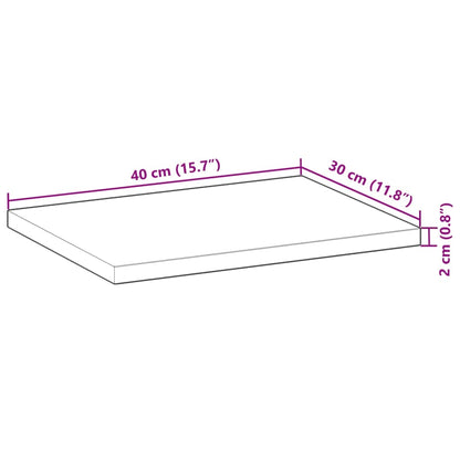 Floating Shelves 4 pcs 40x30x2 cm Oil Finished Solid Wood Acacia