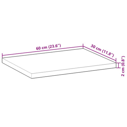 Floating Shelves 3 pcs 60x30x2 cm Oil Finished Solid Wood Acacia