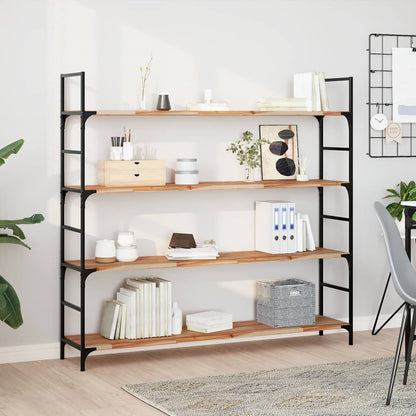 Floating Shelves 2 pcs 140x30x2 cm Oil Finished Solid Wood Acacia