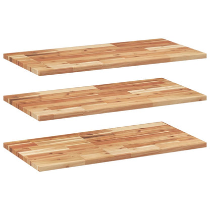 Floating Shelves 3 pcs 80x40x2 cm Oil Finished Solid Wood Acacia