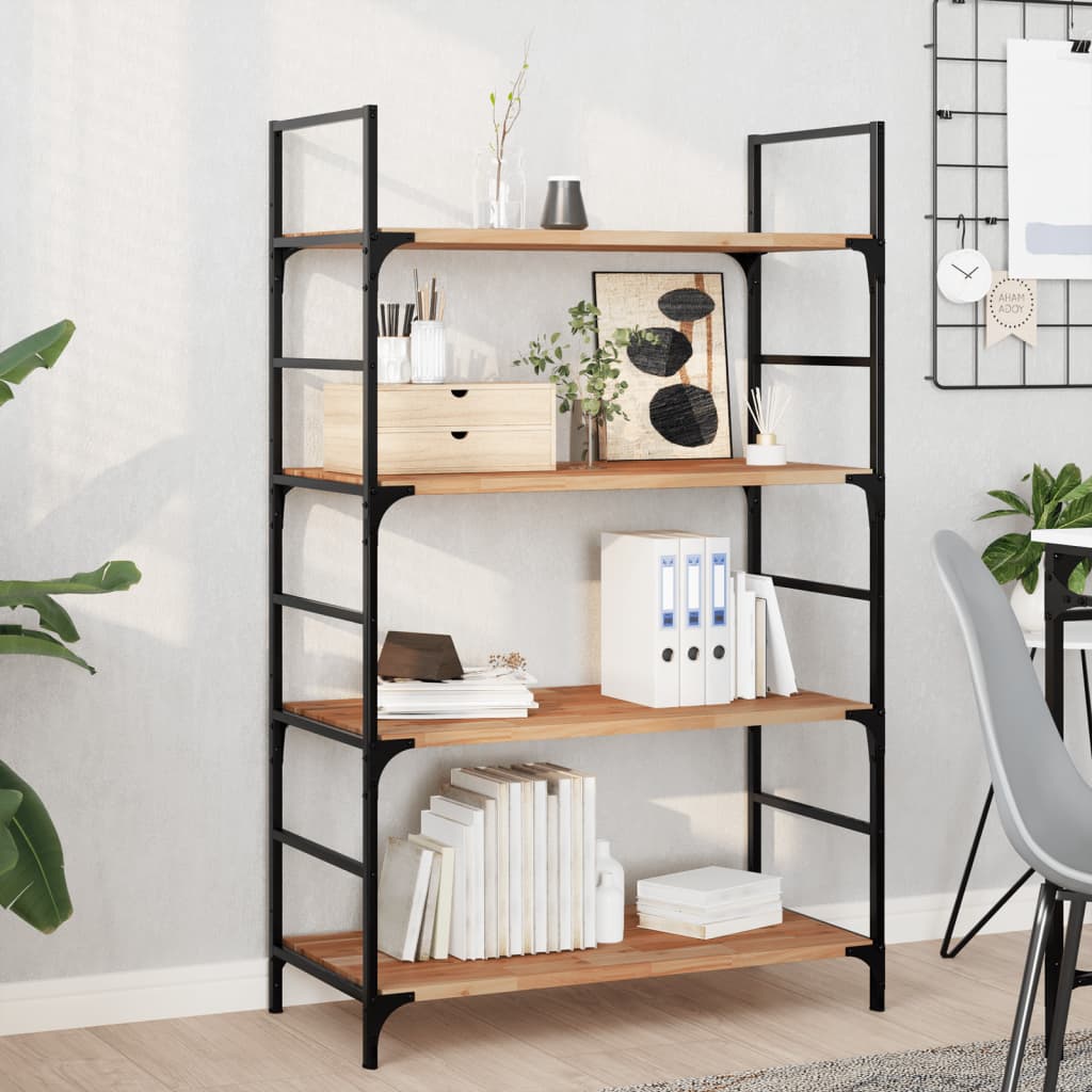 Floating Shelves 4 pcs 80x40x2 cm Oil Finished Solid Wood Acacia