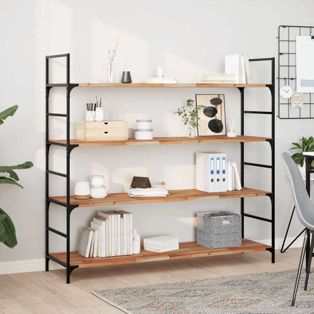 Floating Shelves 2 pcs 160x40x2 cm Oil Finished Solid Wood Acacia
