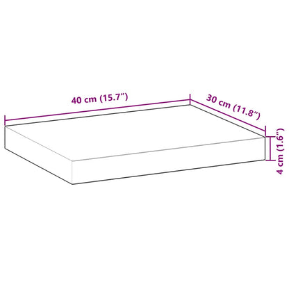 Floating Shelves 2 pcs 40x30x4 cm Oil Finished Solid Wood Acacia