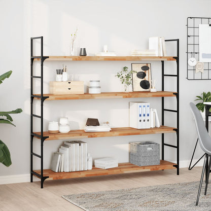 Floating Shelves 3 pcs 120x30x4 cm Oil Finished Solid Wood Acacia