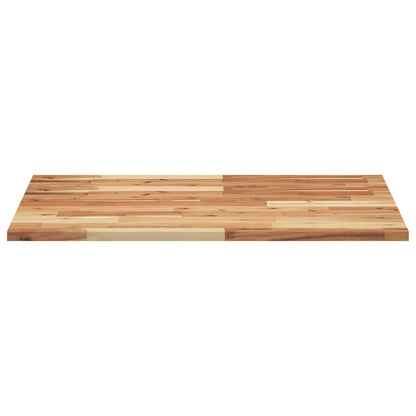 Bathroom Vanity Top Oil Finished 80x60x2 cm Solid Wood Acacia