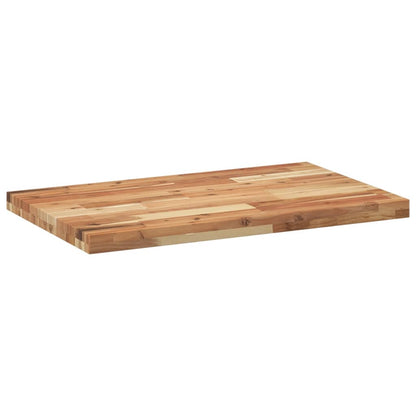 Bathroom Vanity Top Oil Finished 80x50x4 cm Solid Wood Acacia