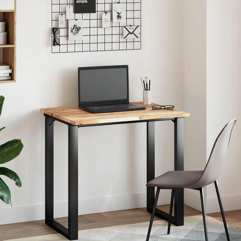 Desk Top Untreated 80x60x2 cm Solid Wood Acacia