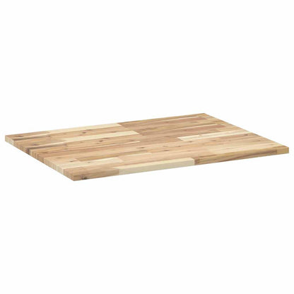 Desk Top Untreated 80x60x2 cm Solid Wood Acacia