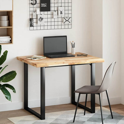 Desk Top Untreated 100x80x4 cm Solid Wood Acacia